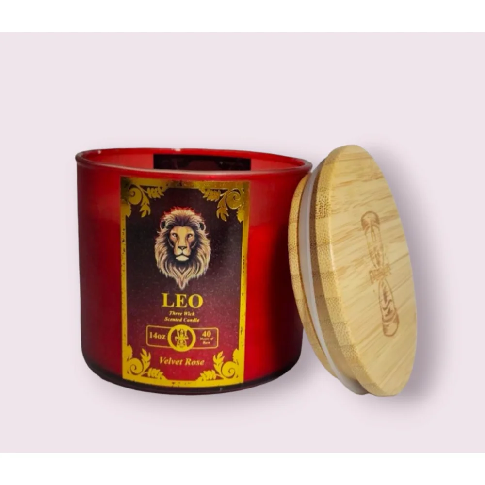 Everhours Leo Astrology Velvet Rose Scented Candle - 14 Ounce (NEW)